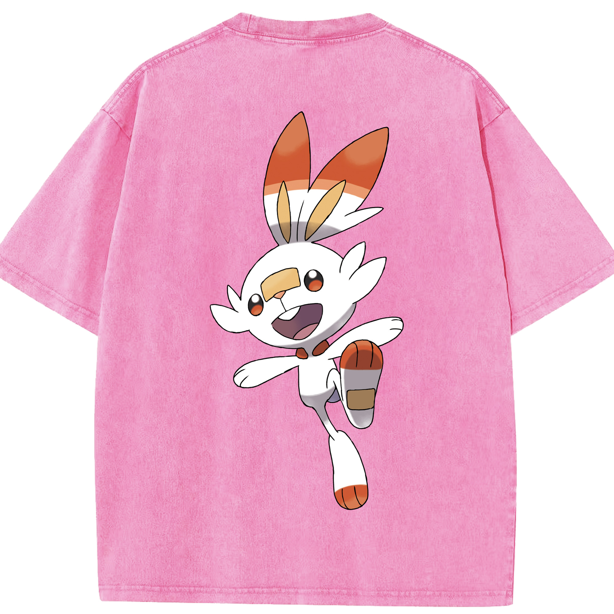 （画像用） ポケットモンスター Pokémon 綿100% ヴィンテージ風 半袖Tシャツ（背面プリント）